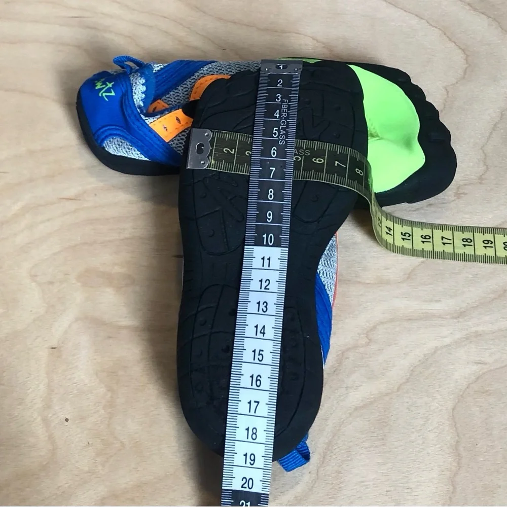 Newts Kids' Neon Green & Blue Velcro Water Shoes Boy US: Size 9